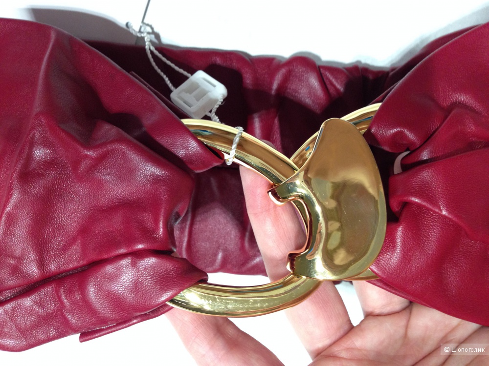 HALSTON HERITAGE широкий кожаный пояс Новый Оригинал р.S