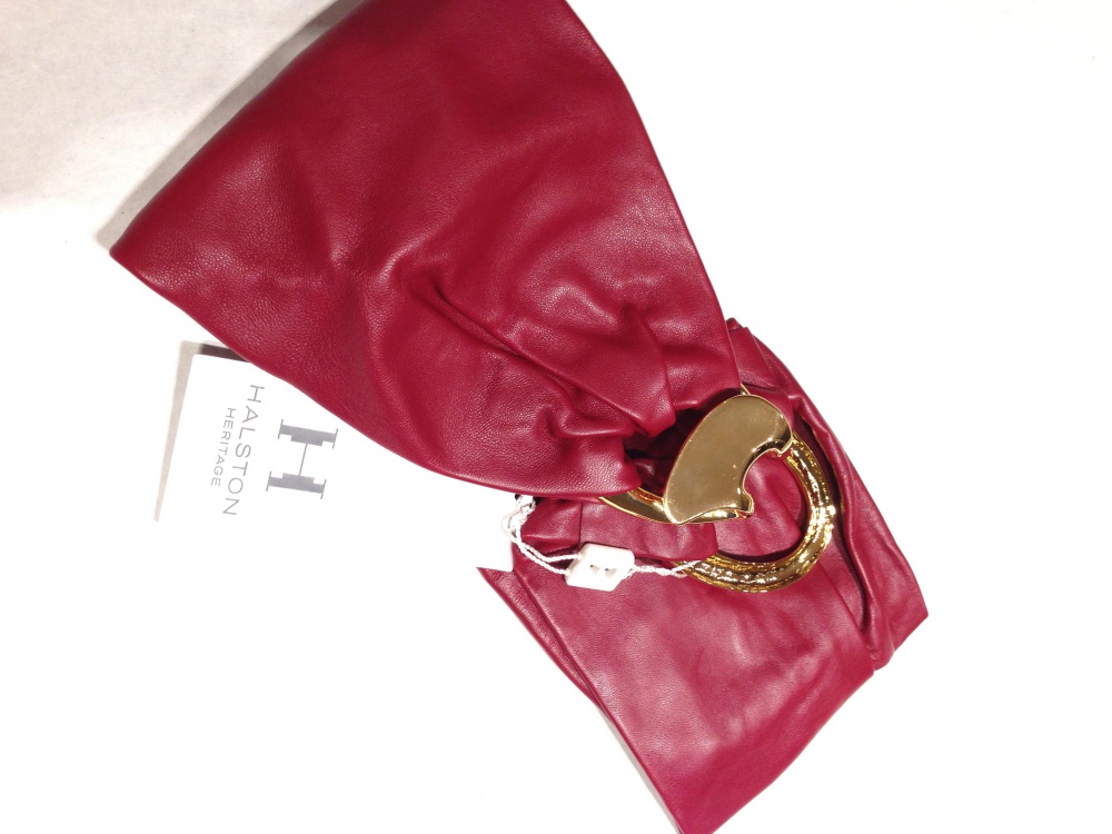 HALSTON HERITAGE широкий кожаный пояс Новый Оригинал р.S