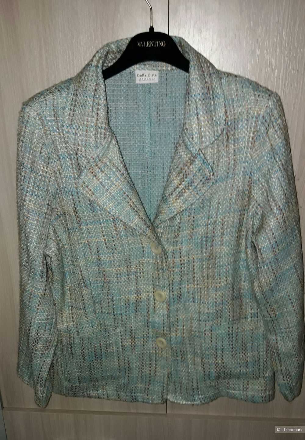 Пиджак женский твидовый Della Citta размер 54