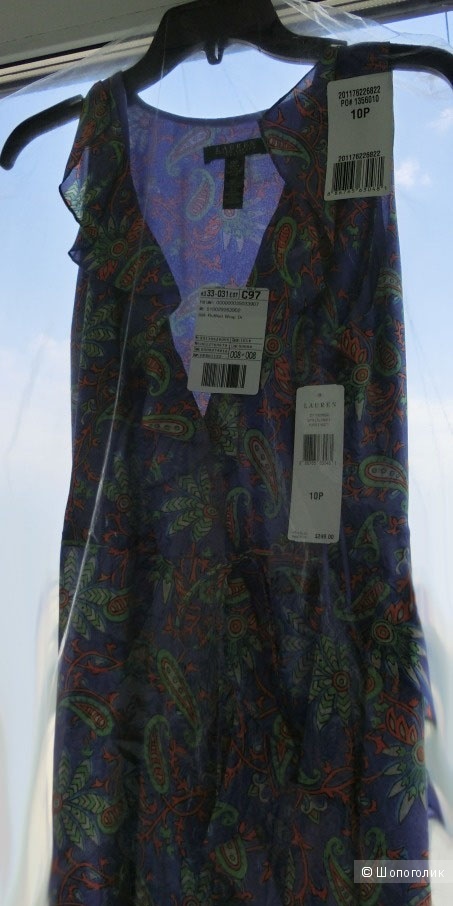 Платье Ralph Lauren, шелк, размер 10Petite Платье