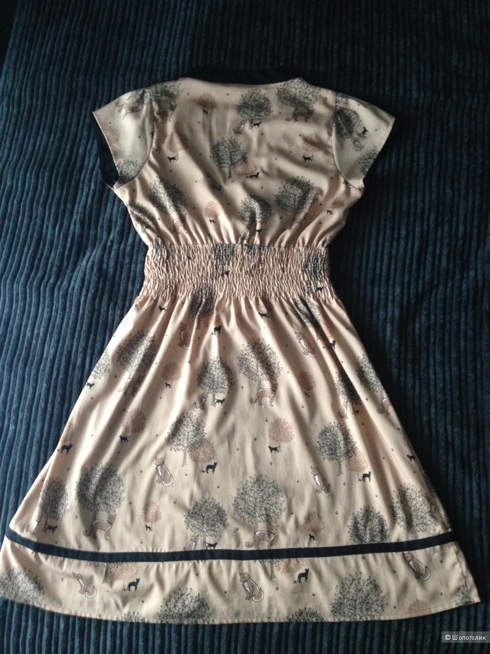 Платье с принтом очаровательных лисичек Yumi (размер 10uk-38eur)