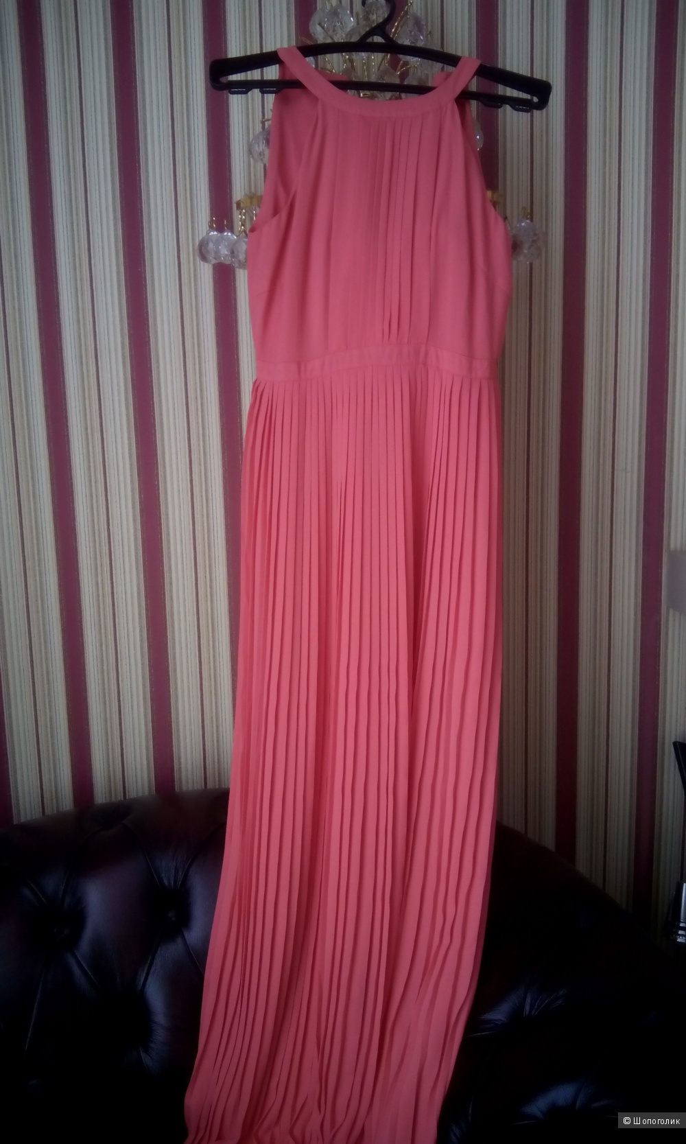 Красивое кораллового цвета платье в пол Mint&berry размер 38 евро