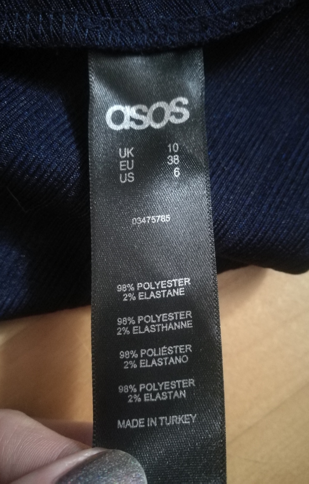 Юбка бандажная Asos синяя миди