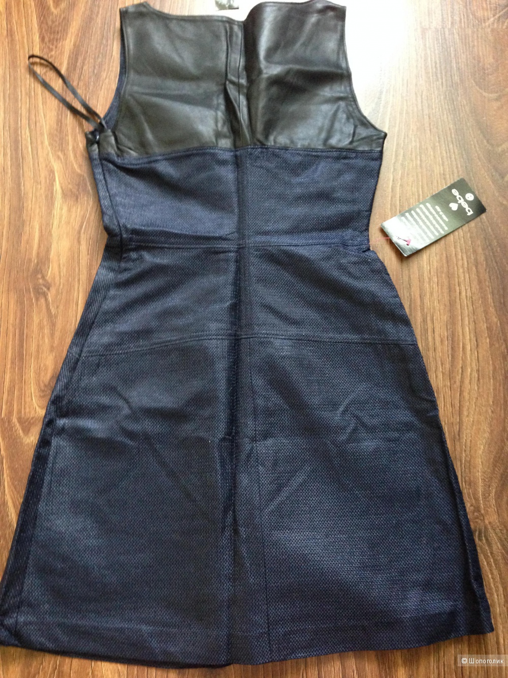 BEBE платье со вставками кожи Новое.Оригинал. р.44