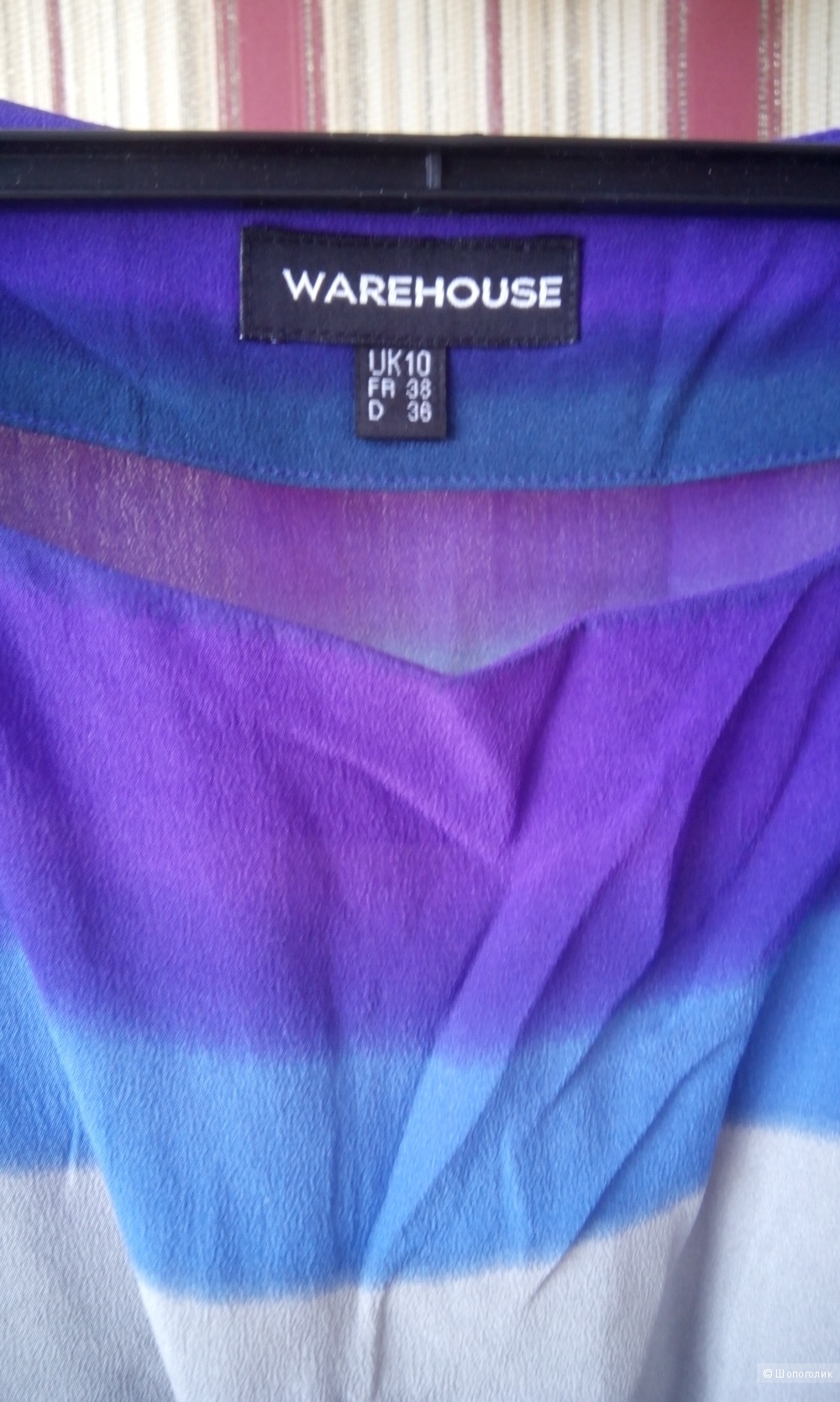Красивая блузка из нежного натурального шелка Warehouse UK10