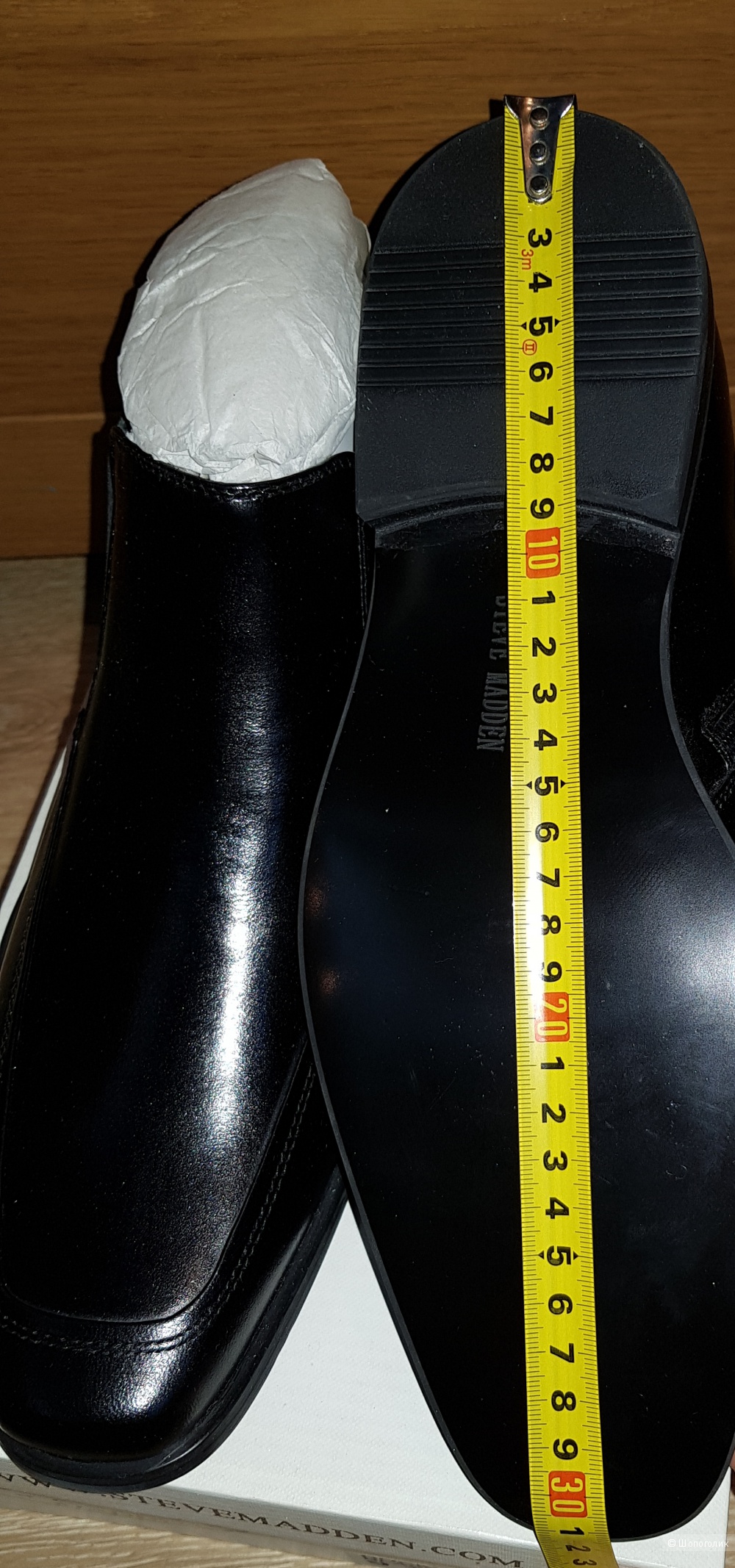Туфли Steve Madden, черный, размер 9.5US, 42.5EU,
