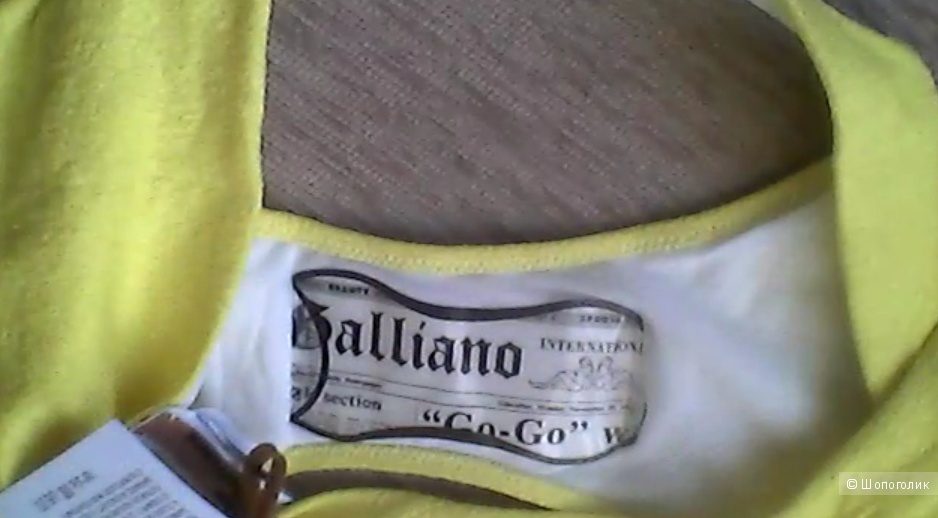 Желтый слитный/совместный купальник р. 44 S Galliano