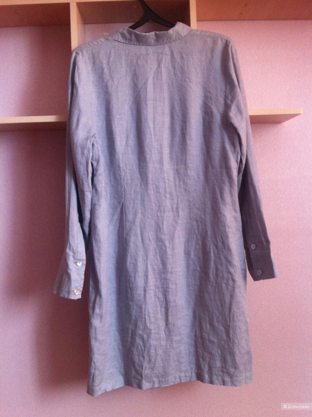 Платье-рубашка Antognini Jeans, 100% лен, 44-46 размер