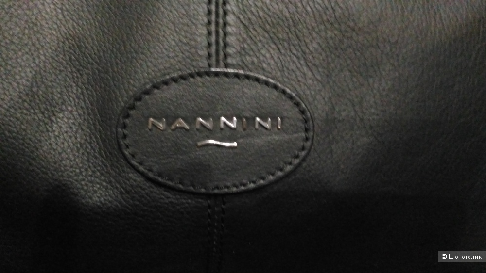 Сумка Nannini, кожа, большой размер, Италия
