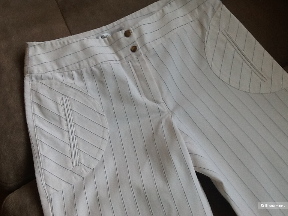 Белые брюки - капри 42-44 размер