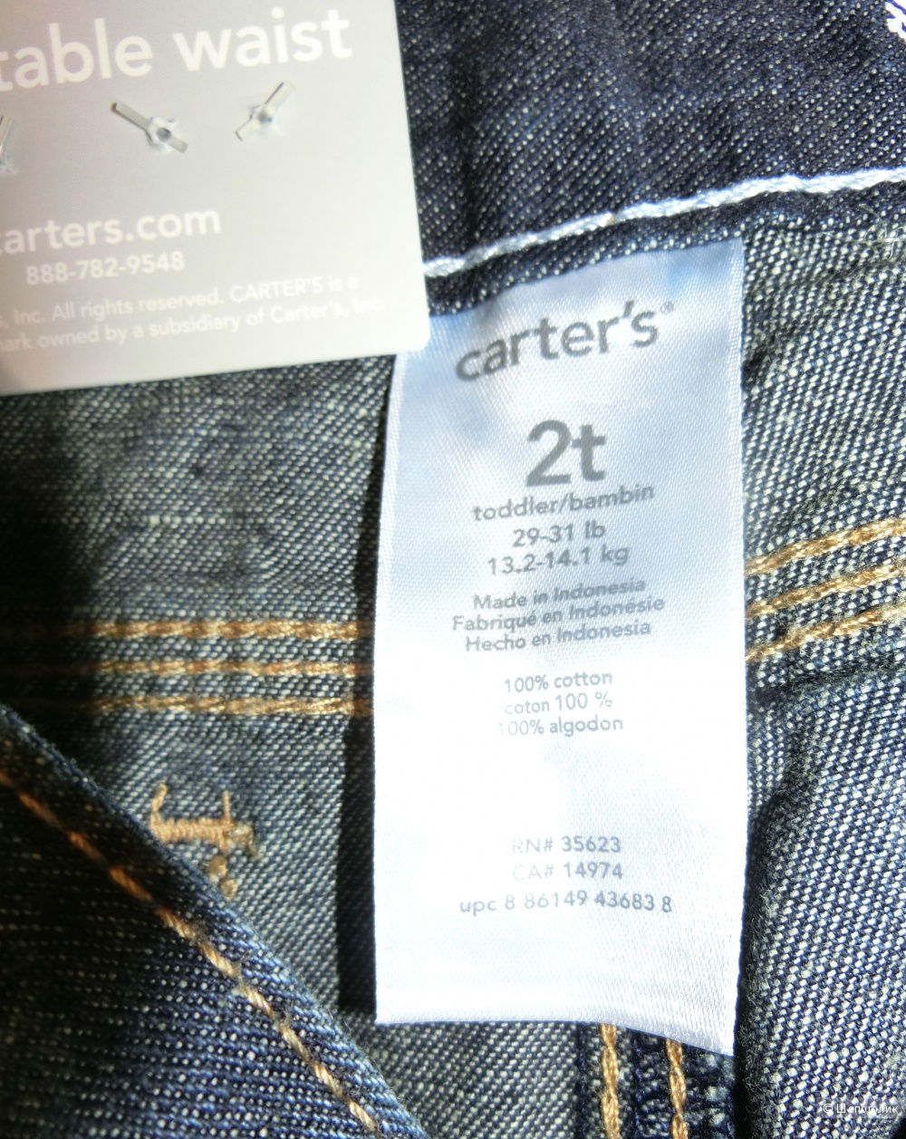 Джинсы carter"s (картерс) Slim Fit Jean Denim 2 года