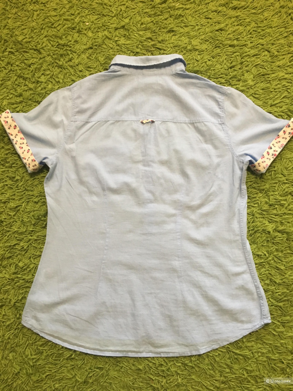 Рубашка с коротким рукавом H&M размер 38