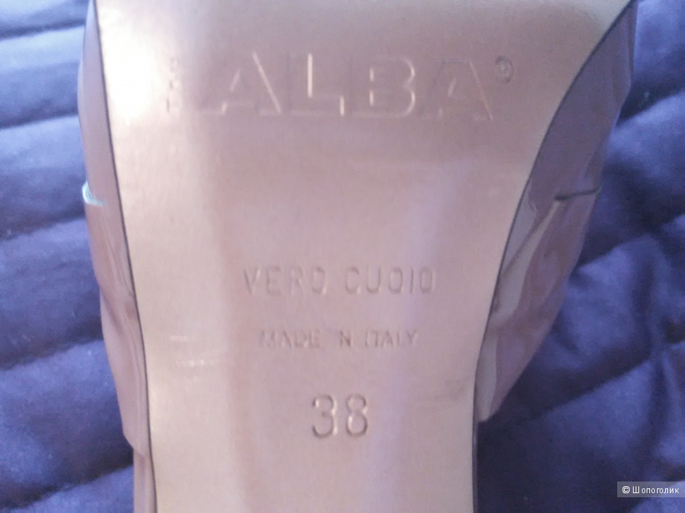 Туфли ALBA, пудрового цвета, лаковая кожа, размер 38