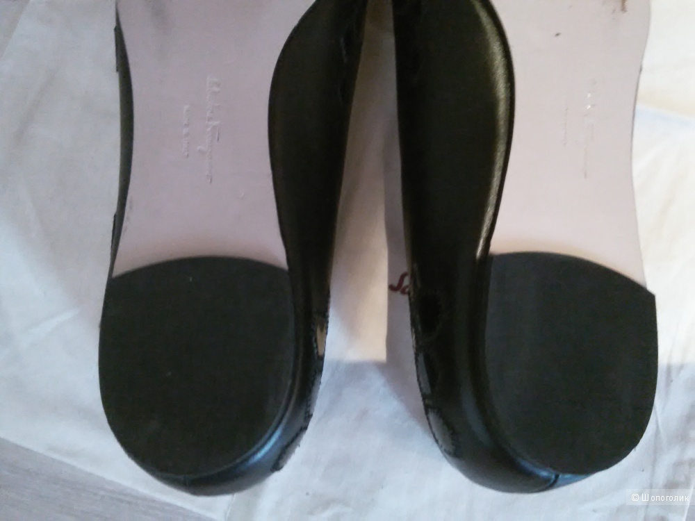 Туфли Salvatore Ferragamo, кожа, черные, размер 39, US 8.5