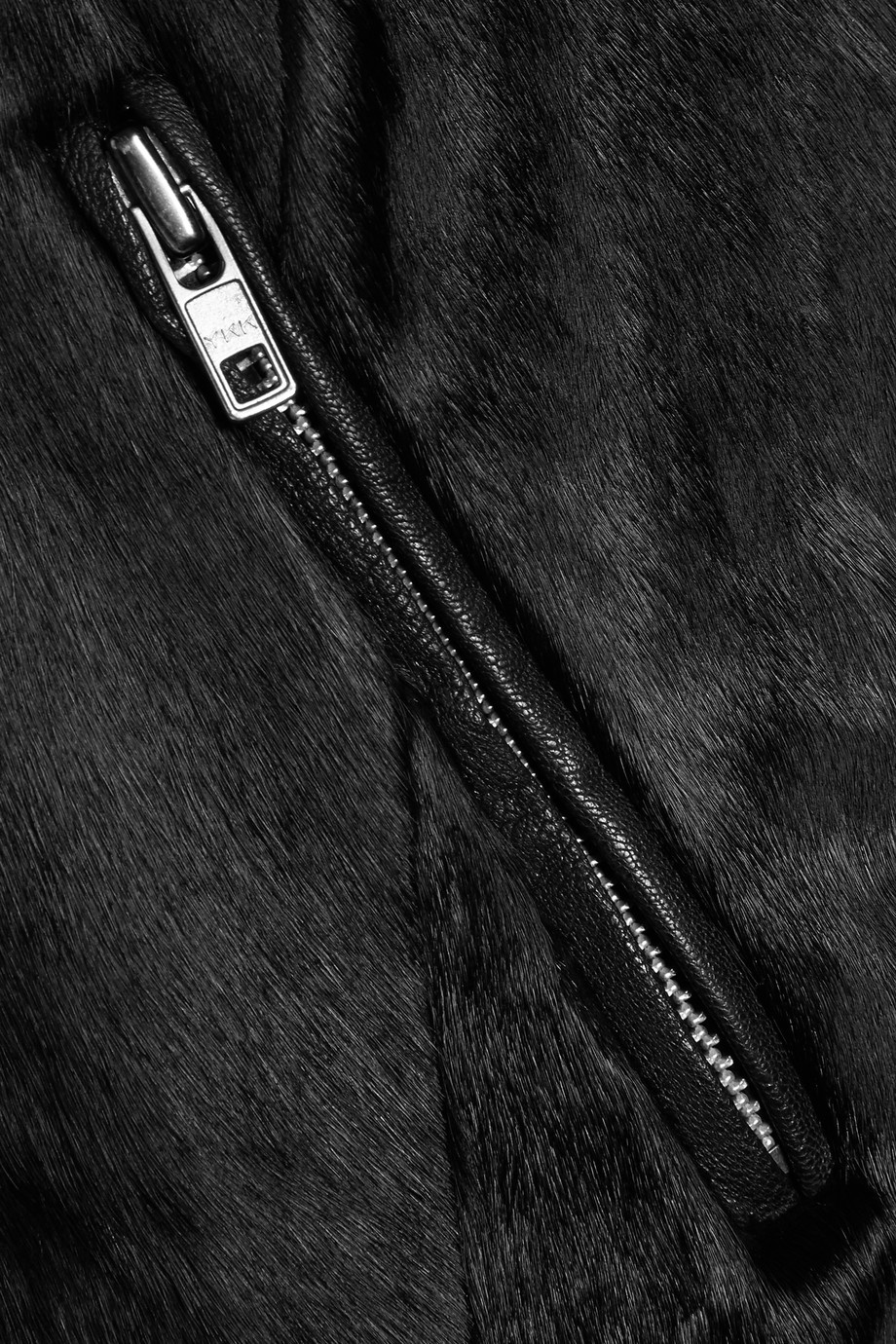Кожаная куртка Muubaa с меховой отделкой, размер 42-44