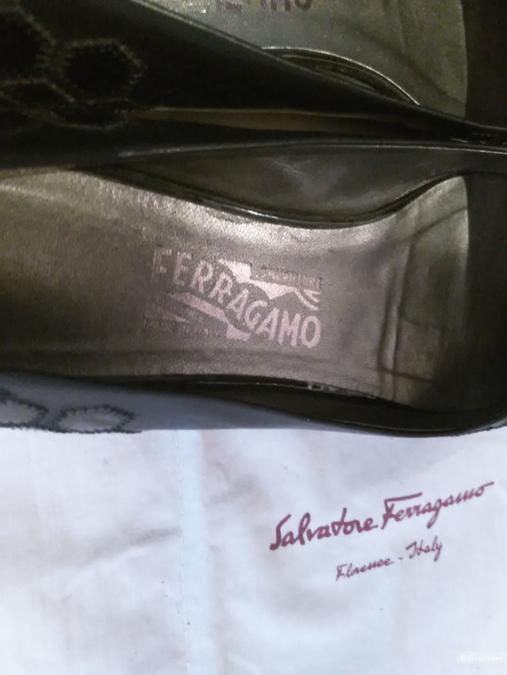 Туфли Salvatore Ferragamo, кожа, черные, размер 39, US 8.5