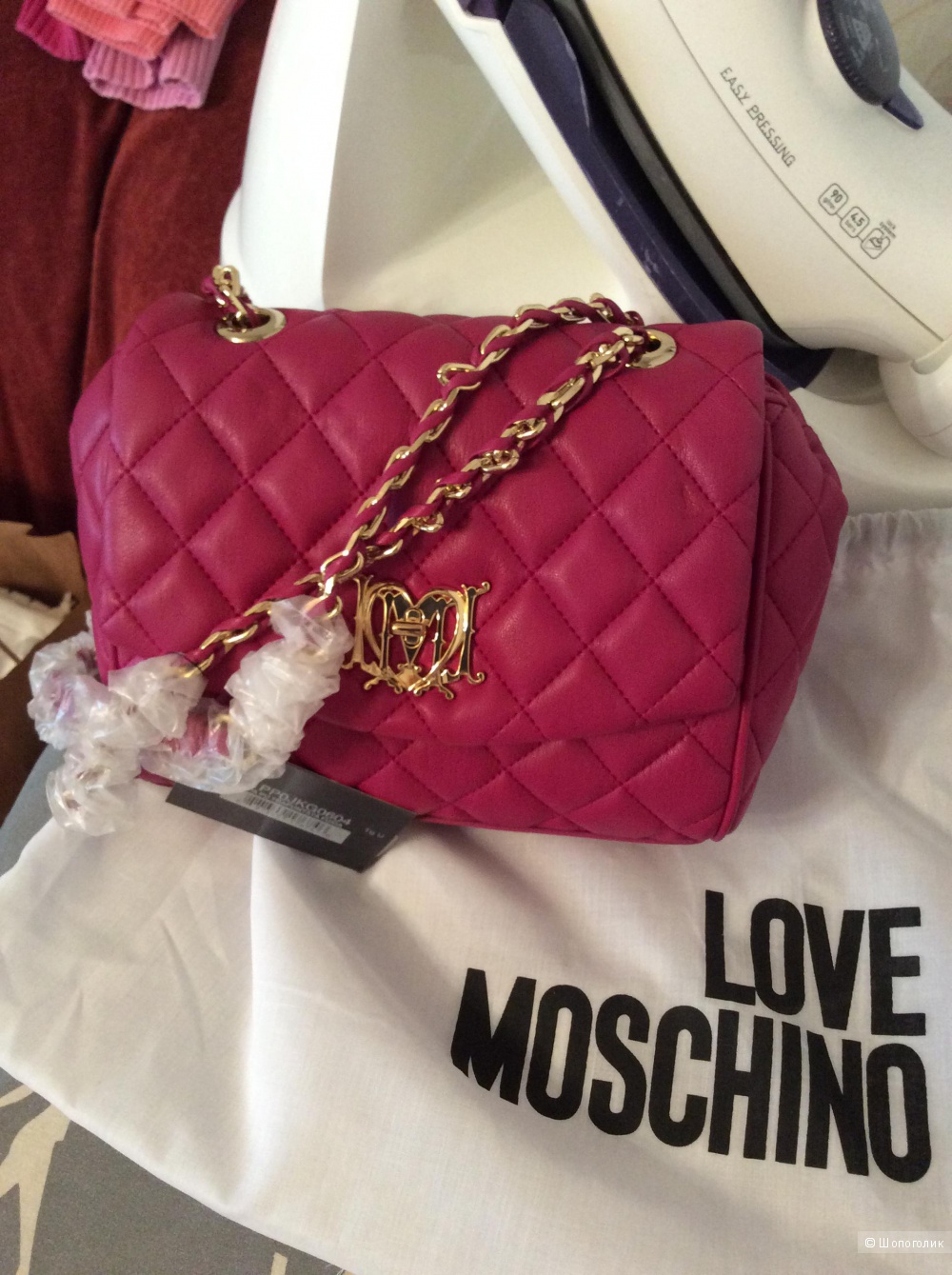 НОВАЯ сумка Love Moschino оттенок фуксия