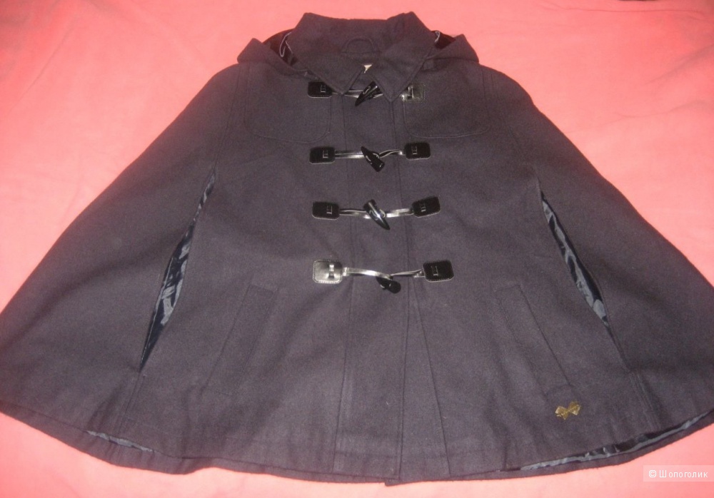 Пальто-пончо с отстегивающимся капюшоном Ribbon, 46-50