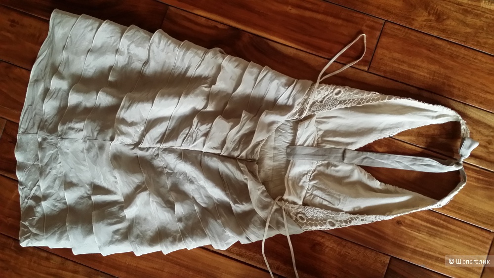 Платье Rinascimento ( Италия), натуральный шелк+ кружево кроше, М