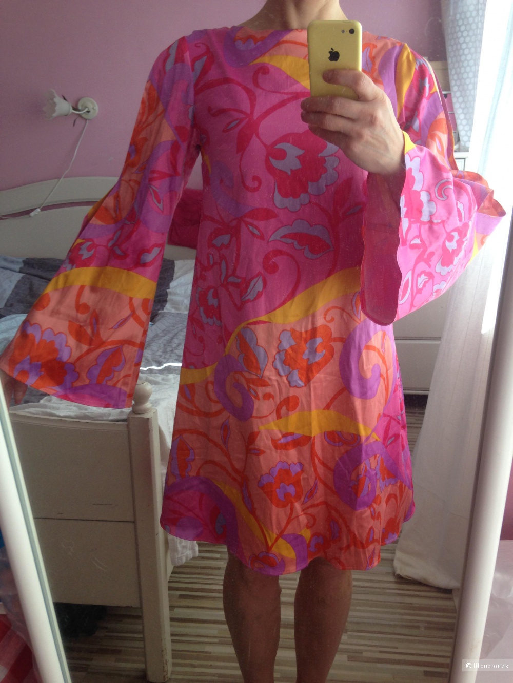 Новое платье в хиппи-стиле от Майской Розы, размер 42