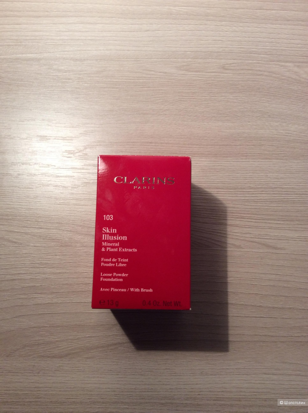 Пудра Clarins skin illusion тон 103 ivory