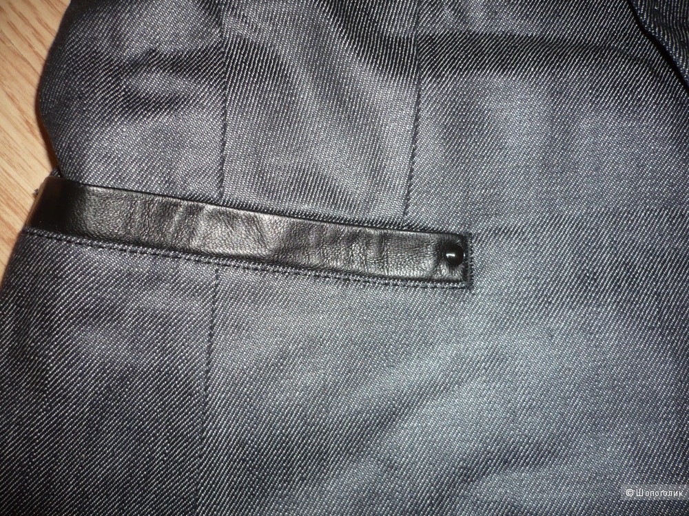 Новый жакет из джинсы с отделкой из натуральной кожи G-STAR RAW, Нидерланды, р. 44-46