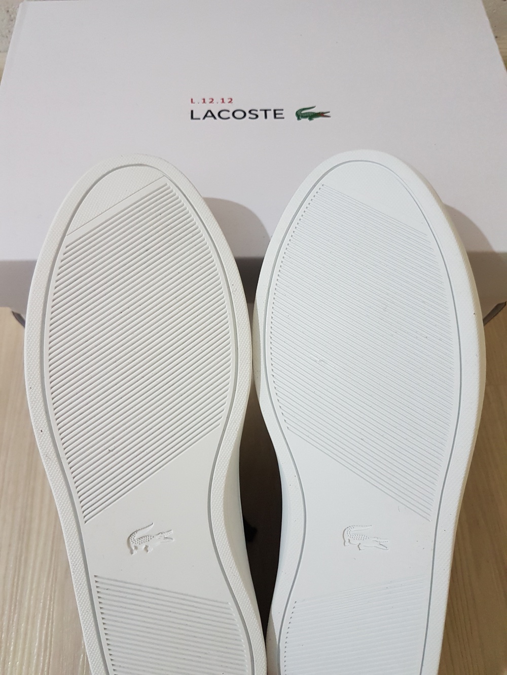 Кеды Lacoste L.12.12 классика, натуральная кожа, размер 39,5-40