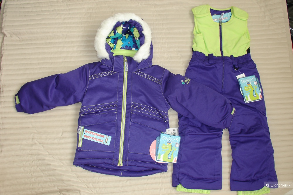 Новый зимний комплект куртка + полукомбинезон на 3-4 года