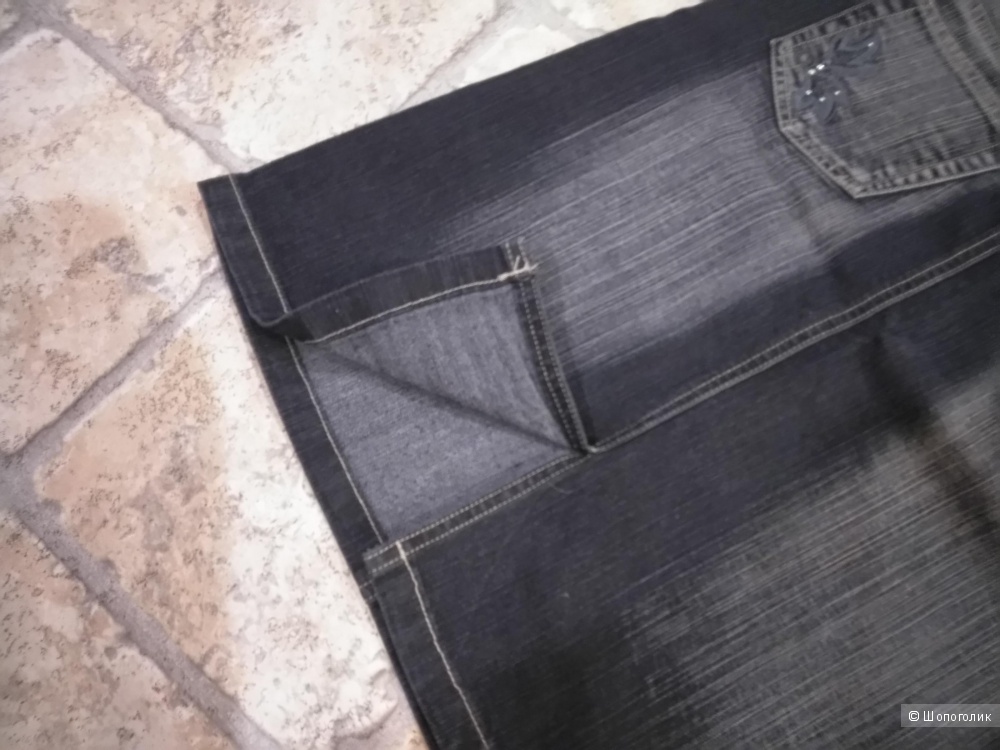Чёрная джинсовая юбка - карандаш от J.R.K.C. wear  26 размера.