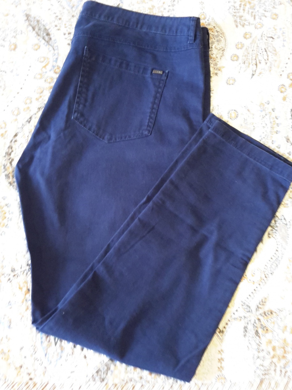 Mango женские зауженные брюки синего цвета размер 42-44EU на наш 48-50