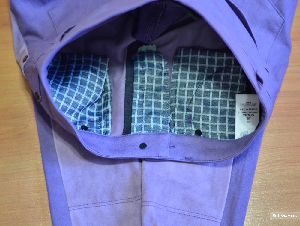 Новые брюки со вставками из натуральной замши SUPERFINE размер 26