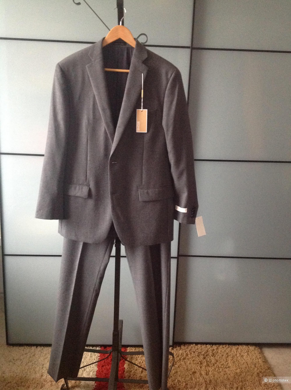 Новый мужской костюм MICHAEL KORS 50-52 размер, 100 % шерсть