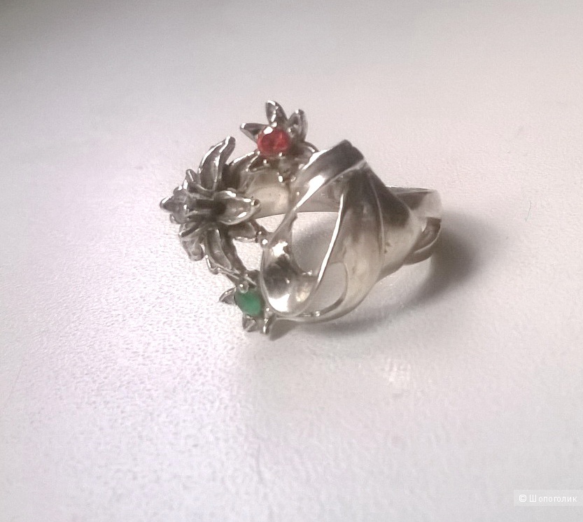 Кольцо серебро 925 пробы 16,5-17 размер
