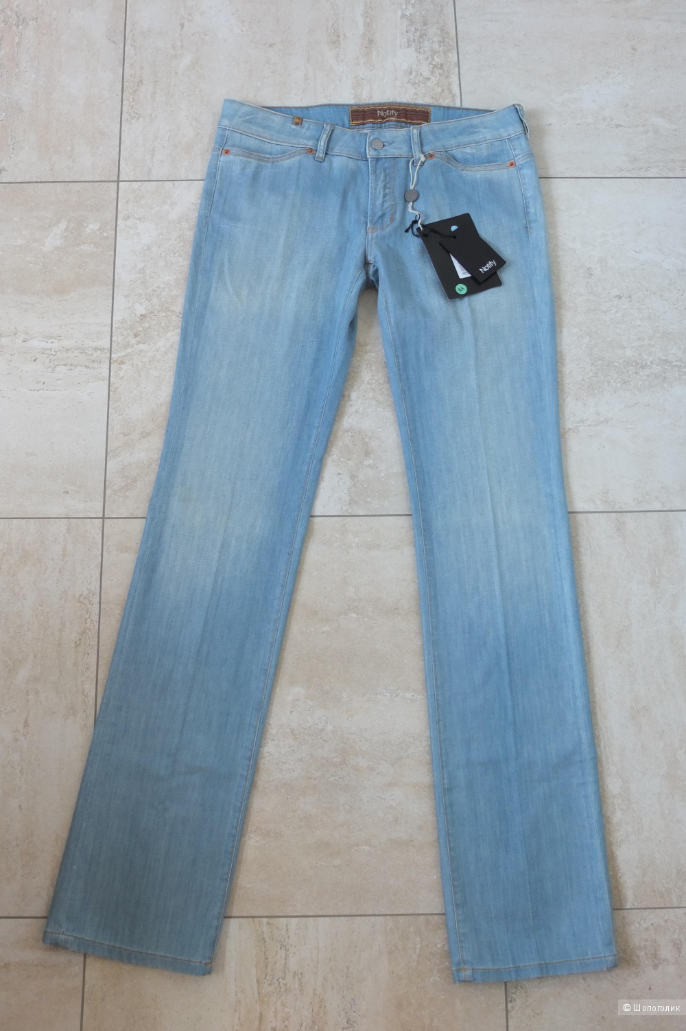 Итальянские голубые джинсы NOTIFY, размер 30.