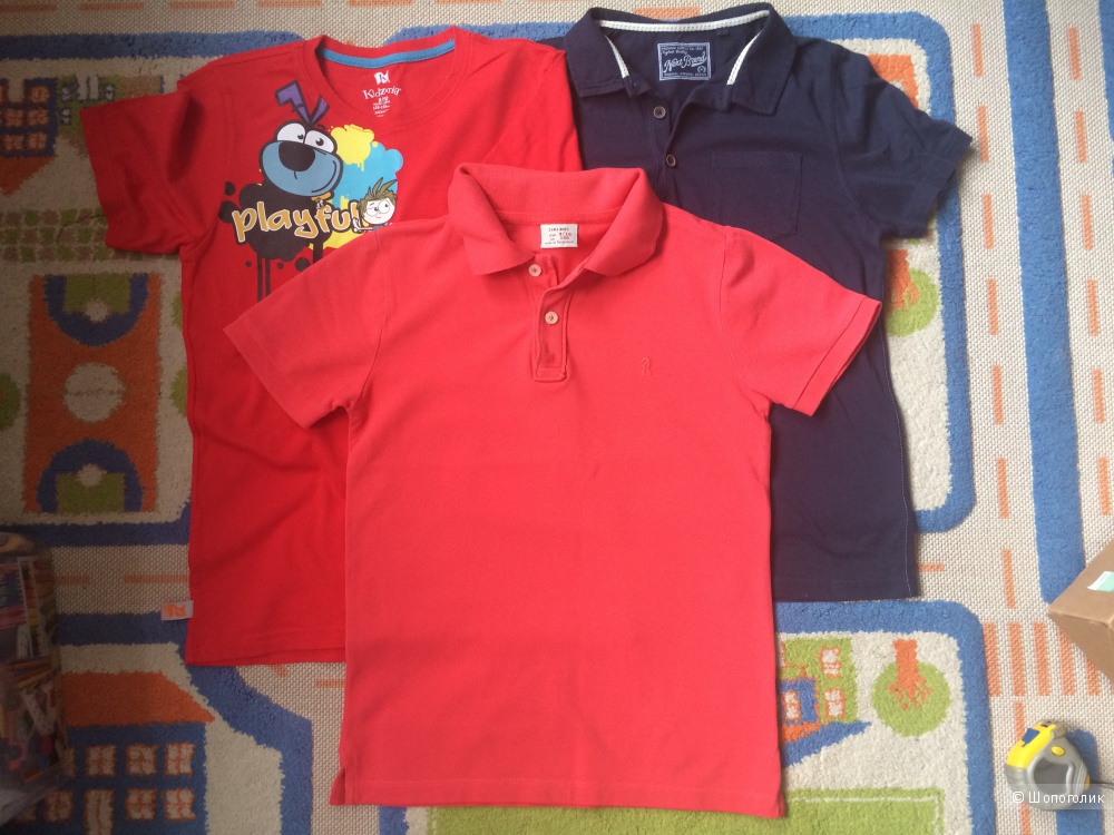 Сет из трёх футболок- поло для мальчика на 146-152 Zara, Next, Kidzania