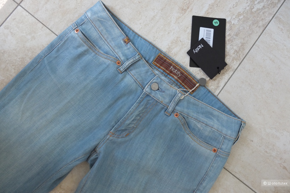 Итальянские голубые джинсы NOTIFY, размер 30.