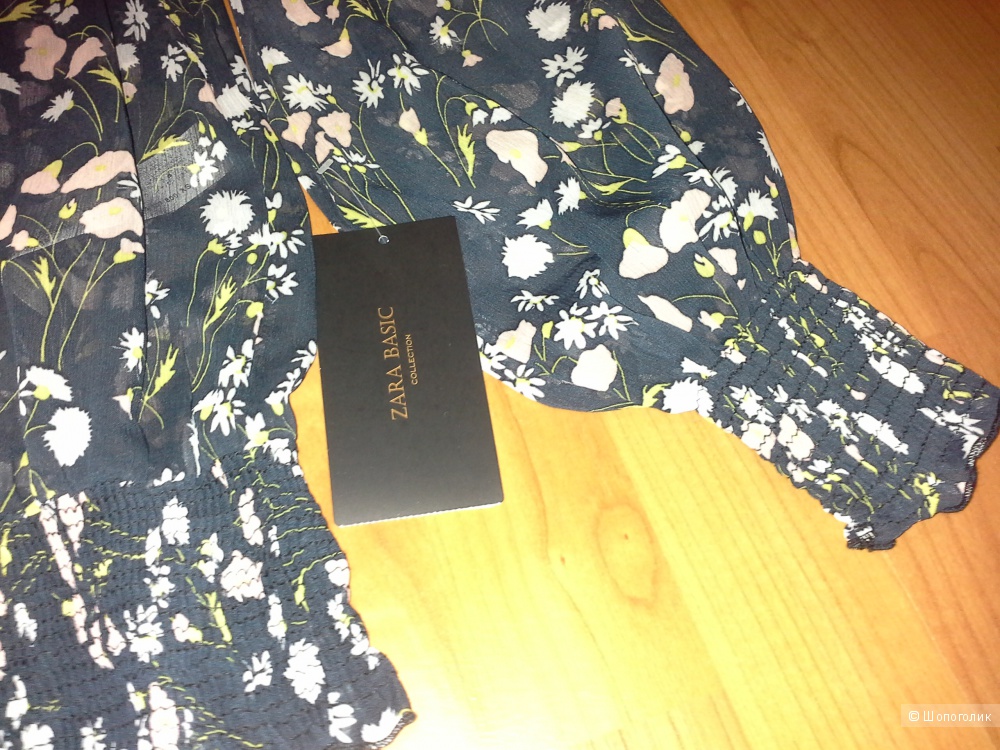 Блузка с цветочным принтом, Zara, размер XS, S