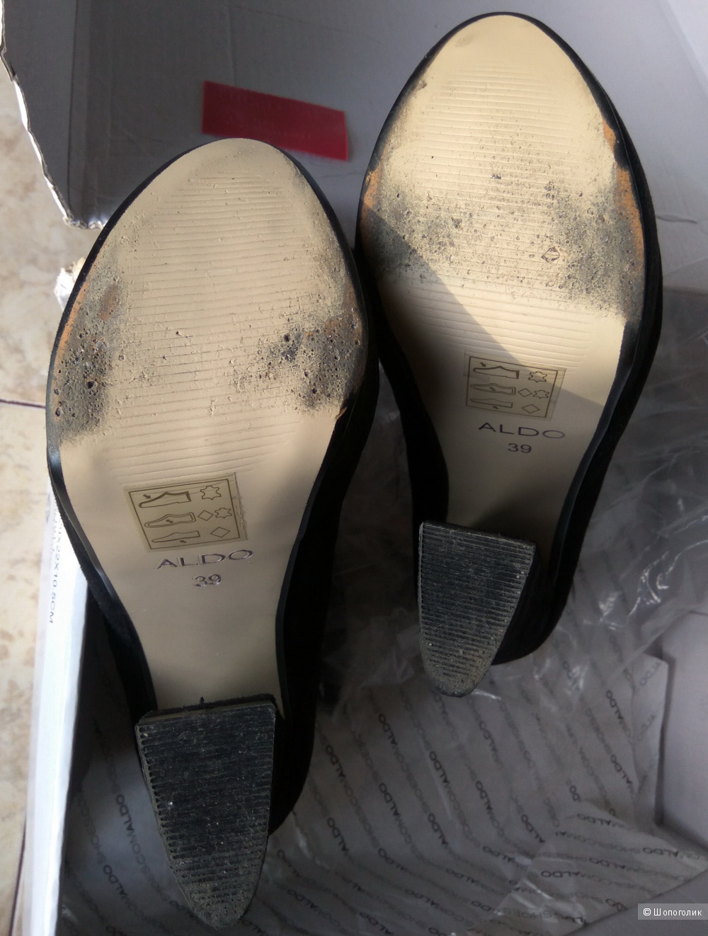 Экстравагантные замшевые туфли Aldo размер 38-39