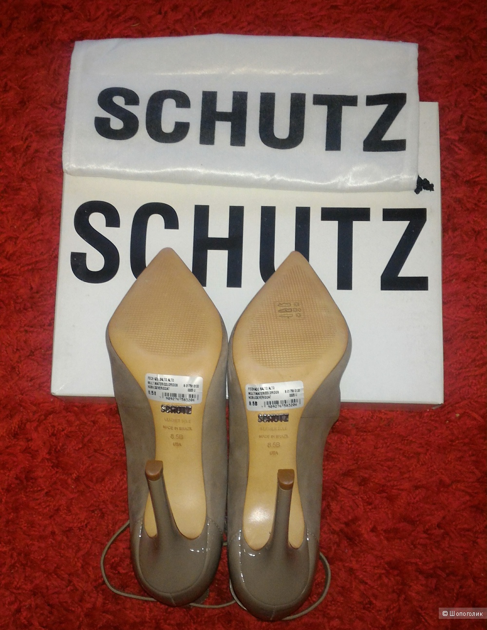 Замшевые туфли Schutz, новые