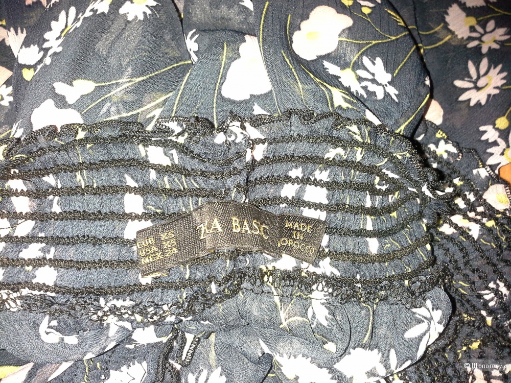 Блузка с цветочным принтом, Zara, размер XS, S