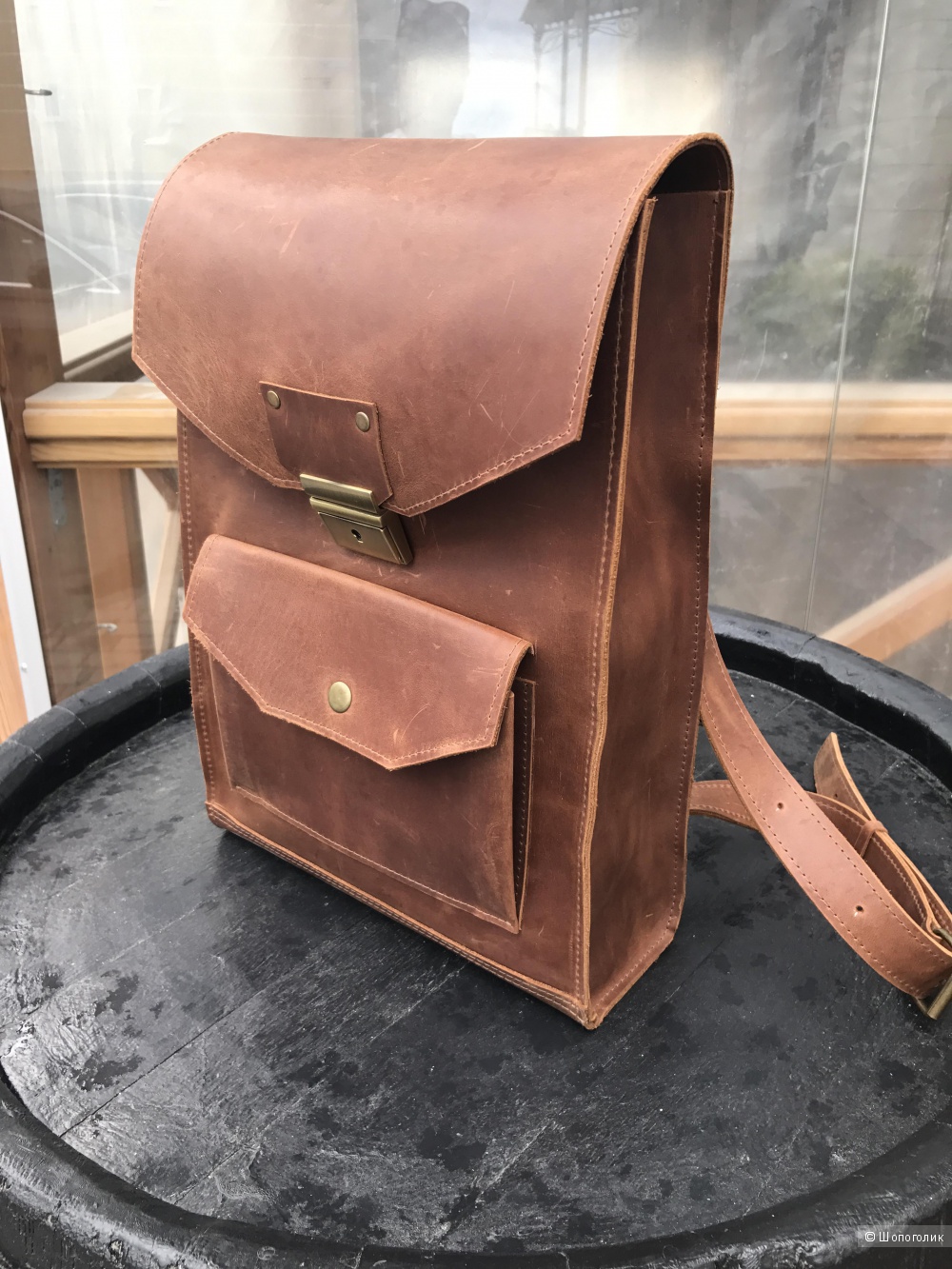 Рюкзак кожаный унисекс
