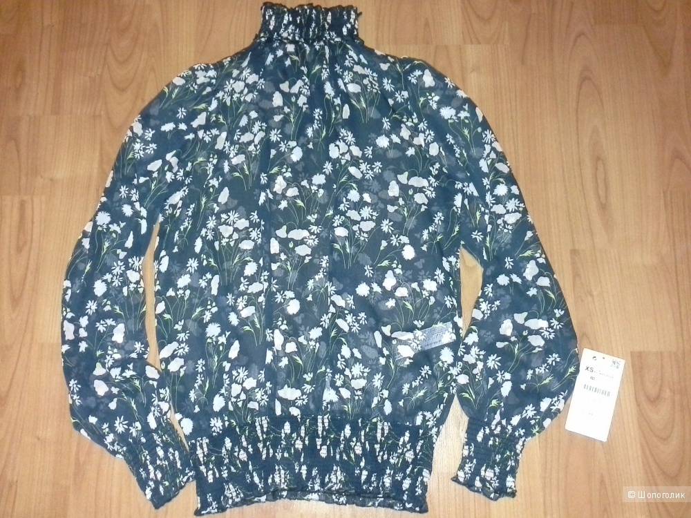 Блузка с цветочным принтом, Zara, размер XS, S