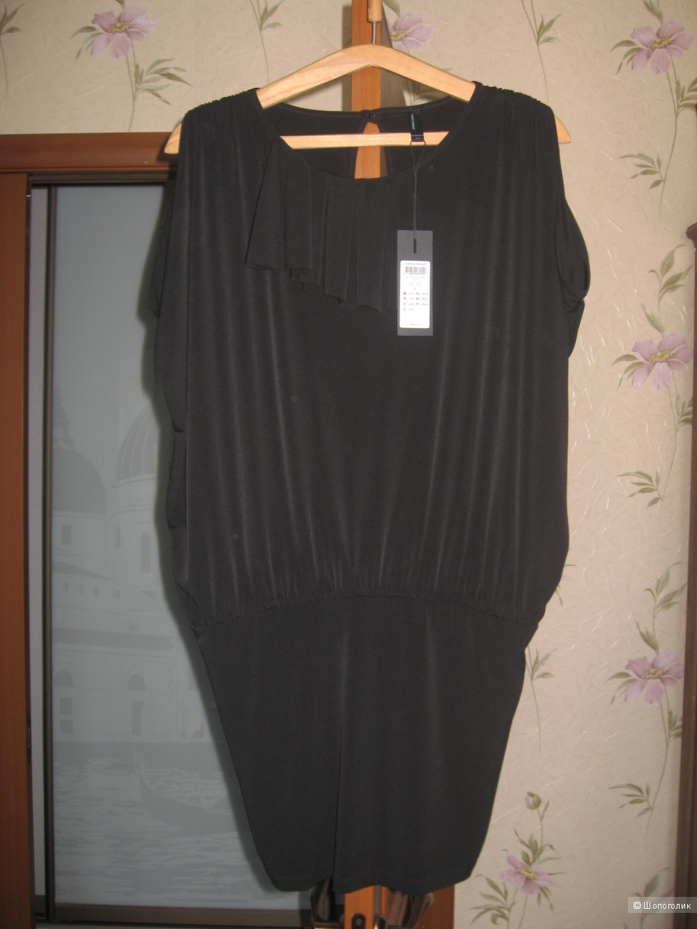 Vero Moda новое черное платье оверсайз размер L