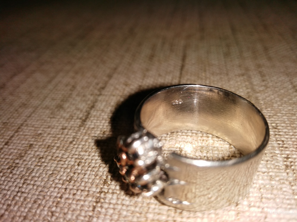Очень красивое серебряное кольцо с сапфирами ручной работы, Тайланд.