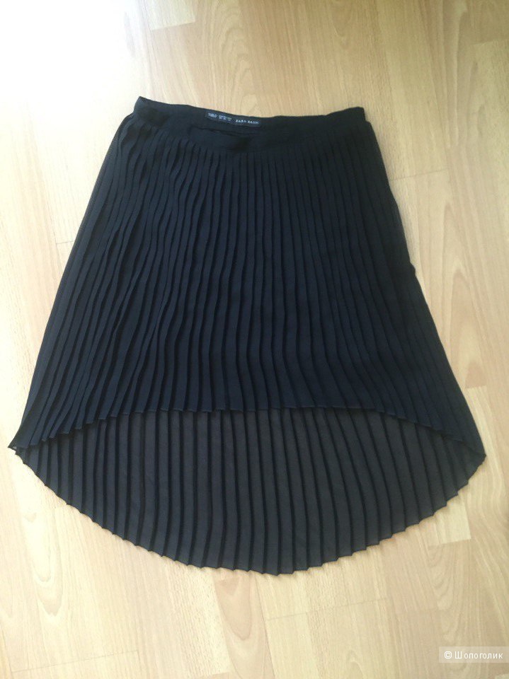 Плиссированная юбка ZARA черного цвета в идеальном состоянии. Размер S