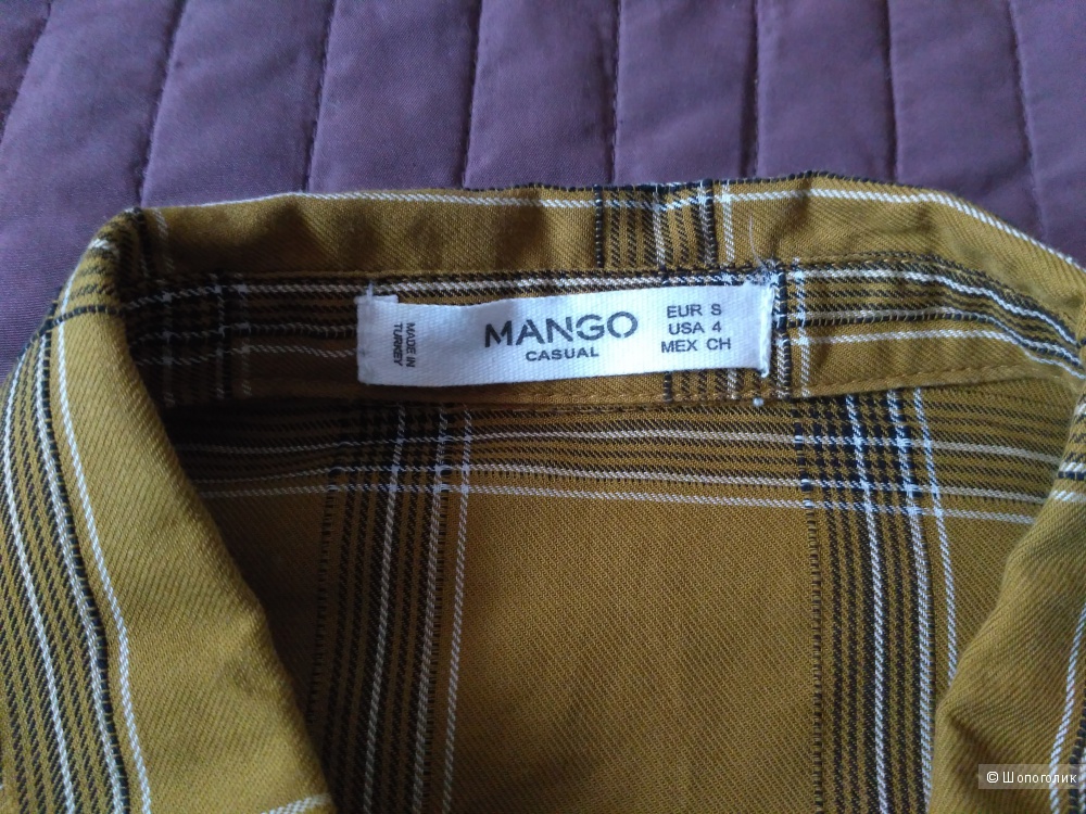 Новая х/б рубашка Mango, S