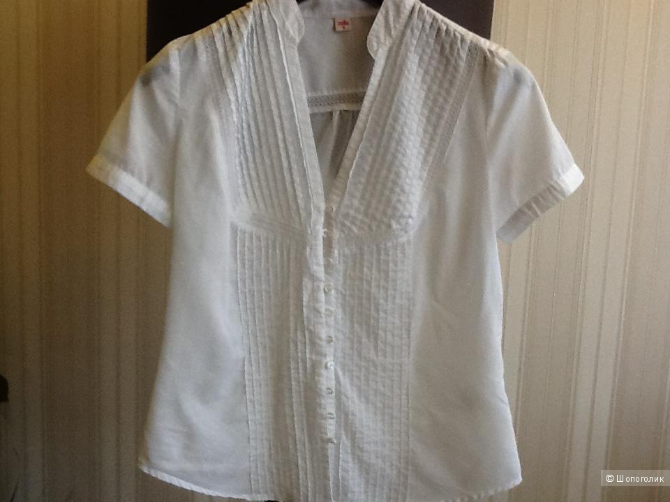 Белая блузка из хлопка  Zolla 42-44