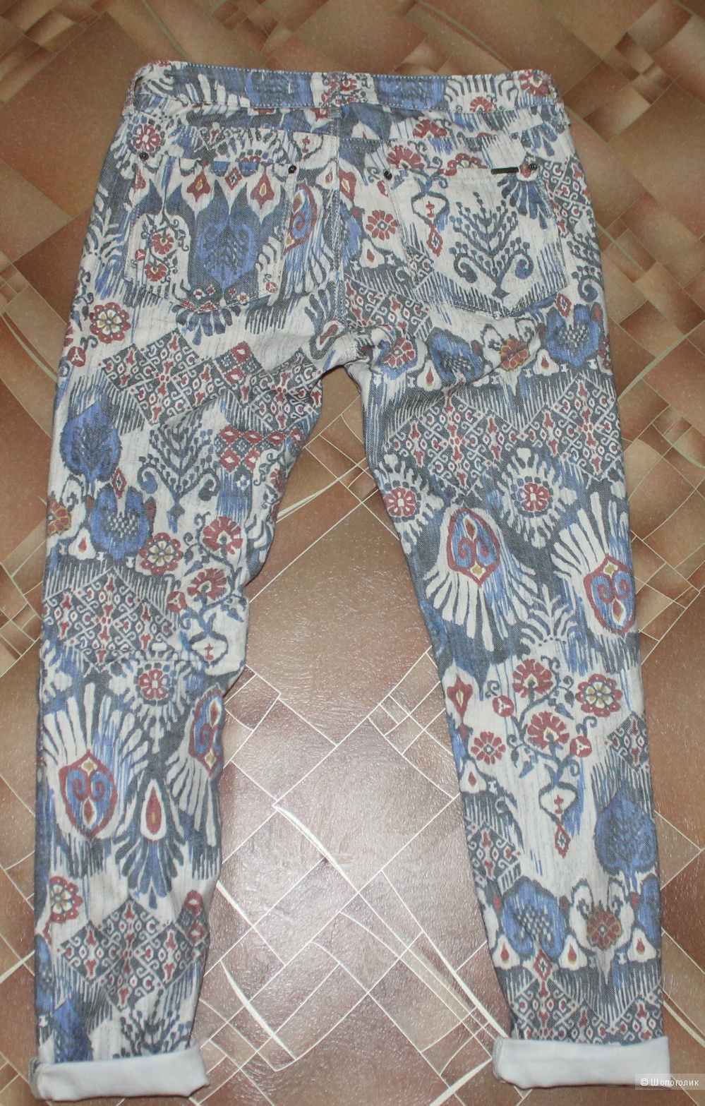 Цветные джинсы ZARA WOMAN,размер 42-44