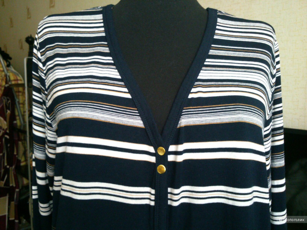 HAJO,  трикотажная блузка (кардиган) на кнопках. Размер: EUR 40 (на 46-48 размер).