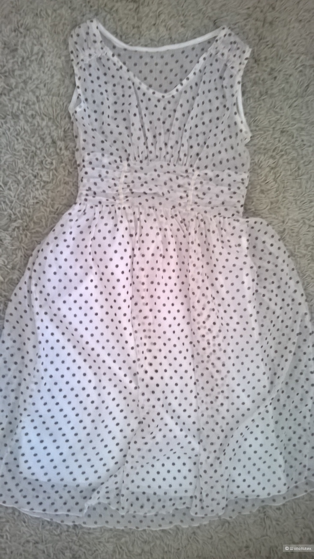 Шифоновое платье, размер 42